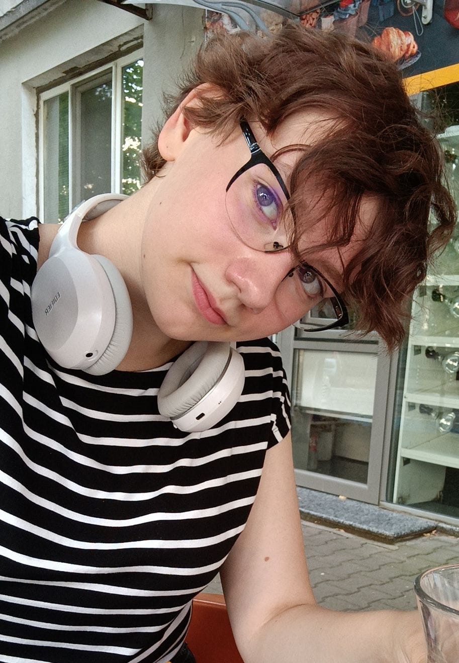 Young Ukrainian girl with headphones